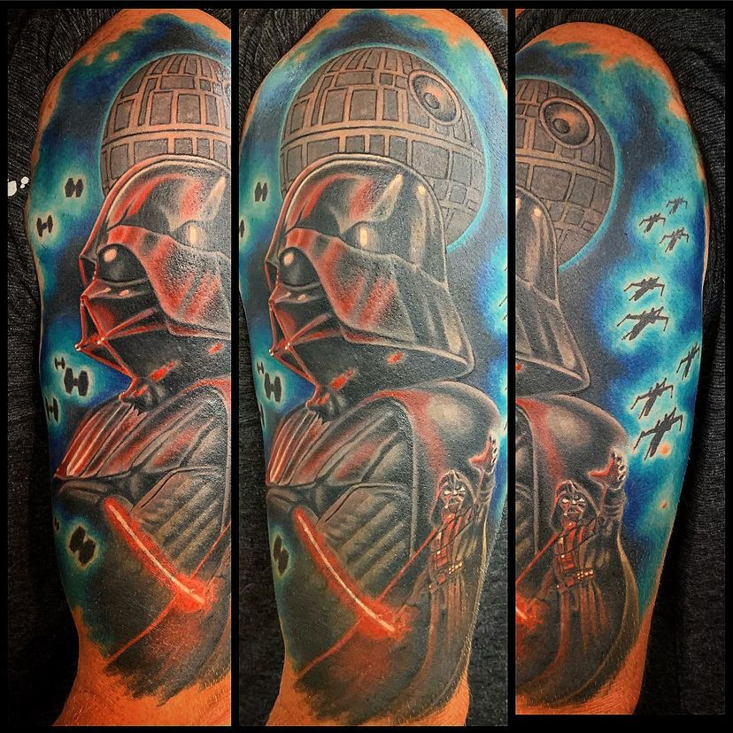 darth vader cover-up tattoo after