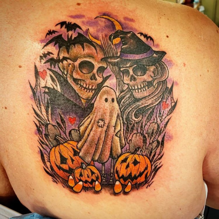 halloween cover-up tattoo after